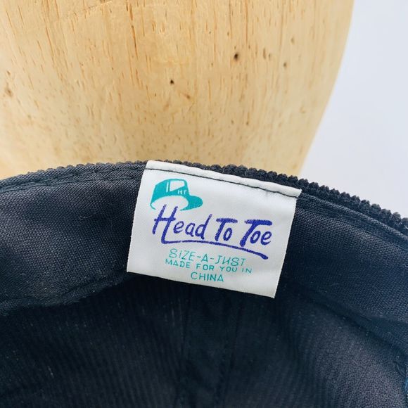 Vintage Jaguar Coventry Cord Corduroy Trucker Hat Cap Luxury Car Automobile Blk - Picture 5 of 5